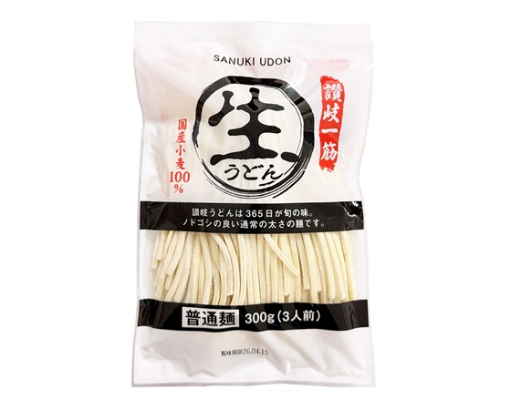 讃岐生うどん　鎌田だし醤油付き6食(3食分×2袋)