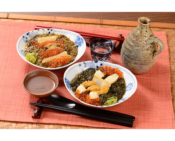 海宝漬中村家　黄金海撰漬(昆布醤油漬・めかぶ醤油漬 各170g)