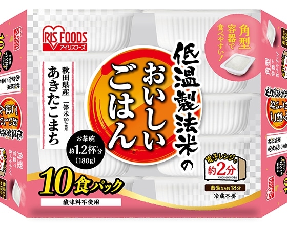 低温製法米のおいしいごはん 秋田県産あきたこまち 180g×40P