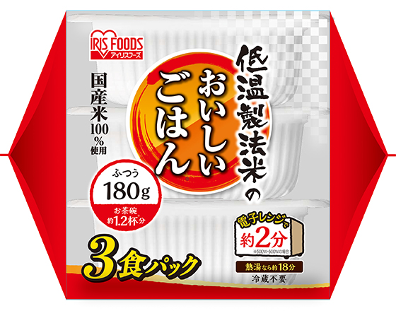 低温製法米のおいしいごはん   国産米100% 180g×24P