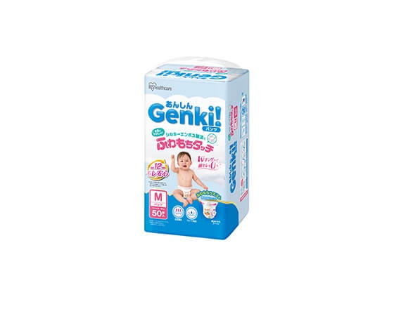 あんしん　Ｇｅｎｋｉ！ふわもちタッチ　Ｍ　50枚×6個　【おむつ】