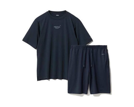 【TENTIAL】BAKUNE Mesh Short 上下セット ユニセックス　ネイビー　M