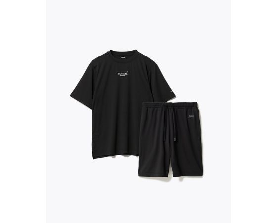 【TENTIAL】BAKUNE Mesh Short 上下セット ユニセックス　ブラック　M