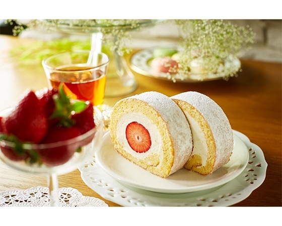 【focetta】大粒完熟いちごロールケーキ　1本
