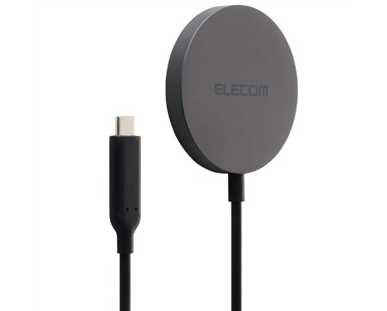 【エレコム】 マグネットQi2 25W規格対応ワイヤレス充電器(25W・卓上) EC-MA12BK