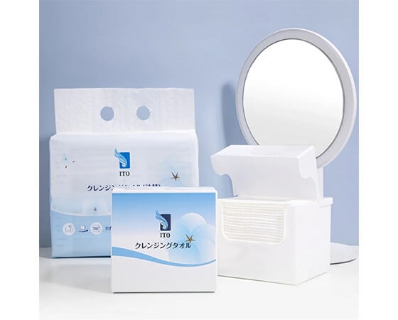 ITO クレンジングタオルBOX 2個＋詰換え2個セット(ケース2個付き)