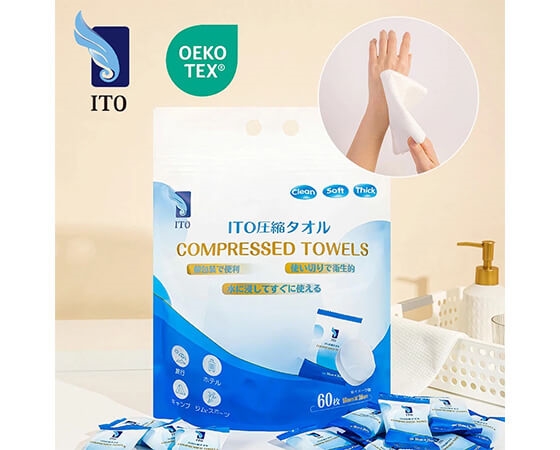ITO 大判圧縮タオル 6P×8個セット
