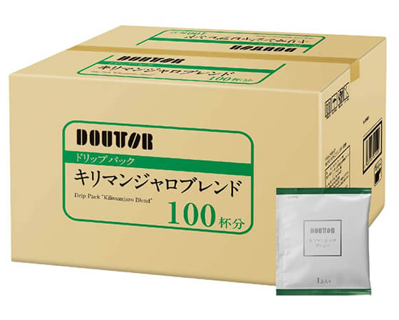 【100杯分】ドトールコーヒー ドリップパック キリマンジャロブレンド 1箱（100袋入）