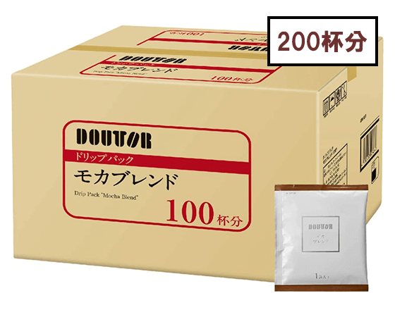 【200杯分】ドトールコーヒー ドリップパック モカブレンド 1箱（100袋入）×2箱