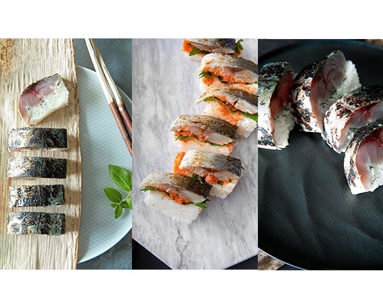 炙り3本セット(炙りさば寿司・炙りさば明太子寿司・炙り旬鯖寿司)