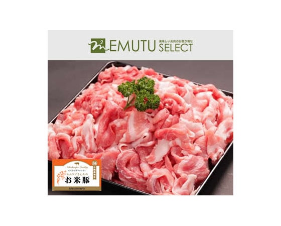 【宮城県】BBQ!大盛り　豚肉　ブランド肉　都城産「お米豚」メガ盛り切り落とし　700g