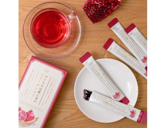 【限定30個】ザクロ＆高麗人参のコラーゲンゼリー 10本（1本×20g）