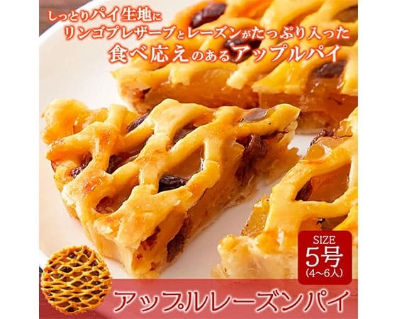 【ネコポス出荷】しっとりアップルレーズンパイ5号