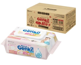 あんしん　Ｇｅｎｋｉ！おしりふき　超厚手60枚入×24個