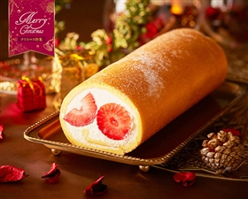 【クリスマス 】focetta 低糖質いちごロールケーキ 1本