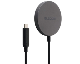 【エレコム】 マグネットQi2 25W規格対応ワイヤレス充電器(25W・卓上) EC-MA12BK