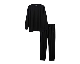 【ECLEAR】 リカバリーウェア 長袖ロングパンツ セット ブラック  XL HCM-RW02XLBK