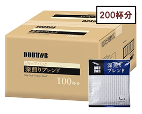 【200杯分】ドトールコーヒー ドリップパック 深煎りブレンド 1箱（100袋入）×2箱