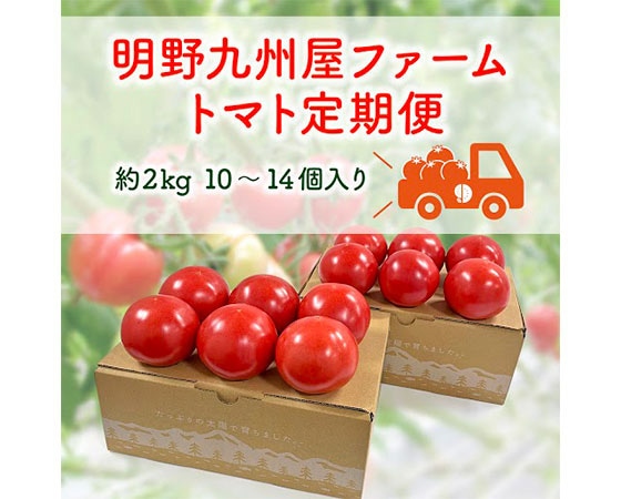 【定期便】明野九州屋ファームトマトセット　2kg