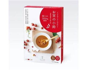 無添加ミニトマトスープカレー お宮の小鈴 200g×3箱、長崎県特別栽培米 ひのひかり2kg セット