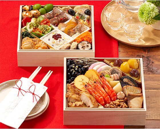 Oisixおせち 高砂 2～3人前 25品目 和洋2段重