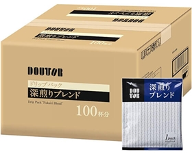 【100杯分】ドトールコーヒー ドリップパック 深煎りブレンド 1箱（100袋入）