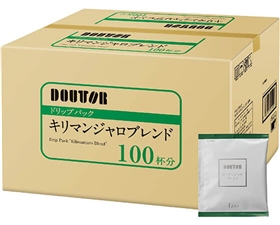 【100杯分】ドトールコーヒー ドリップパック キリマンジャロブレンド 1箱（100袋入）
